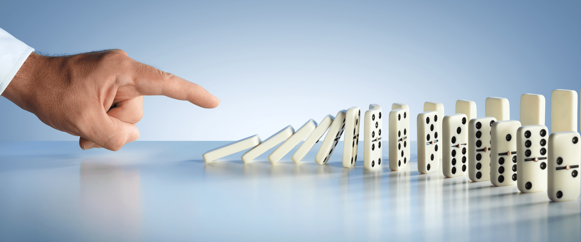 Domino Effect Blocks Collapse