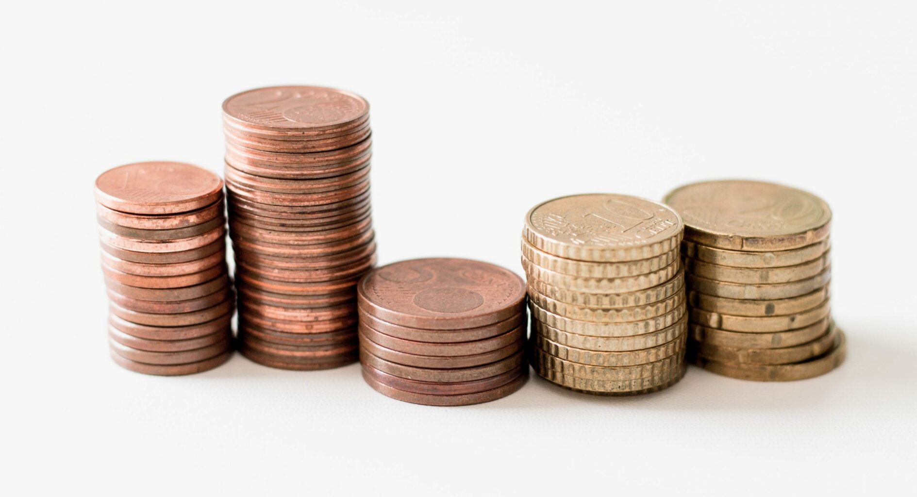 A stack of coins