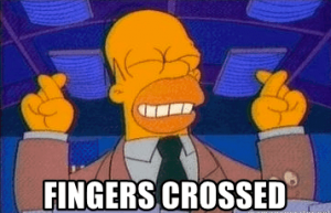 homer simpson fingers crossed