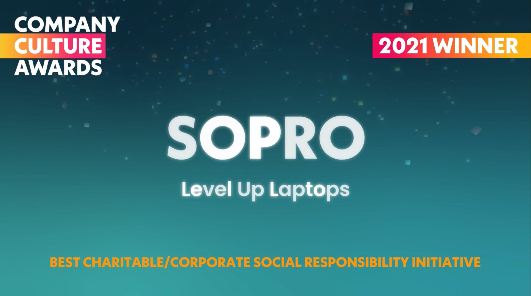 Sopro wins at the company culture awards