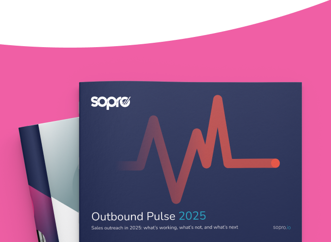Cover of the ‘Outbound Pulse 2025’ report by Sopro. Discover how sales outreach is evolving and what’s next.