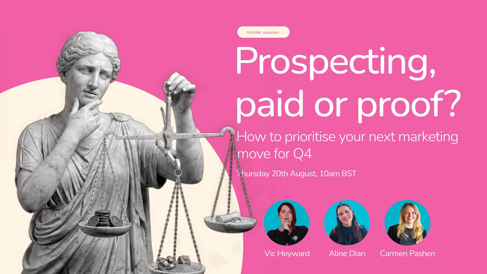 Prospecting, paid or proof? How to prioritise your next marketing move